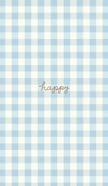 [LINE着せ替え] ギンガムチェック ブルー 2の画像1