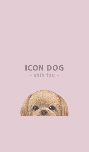 [LINE着せ替え] ICON DOG - シーズー - PASTEL PK/04の画像1