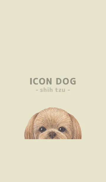 [LINE着せ替え] ICON DOG - シーズー - PASTEL YE/04の画像1