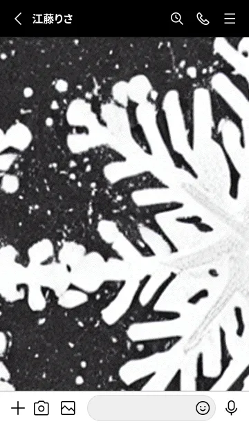 [LINE着せ替え] 雪の結晶#ab_13。の画像2