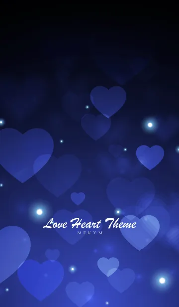 [LINE着せ替え] Love Heart Theme -IRIS BLUE-の画像1