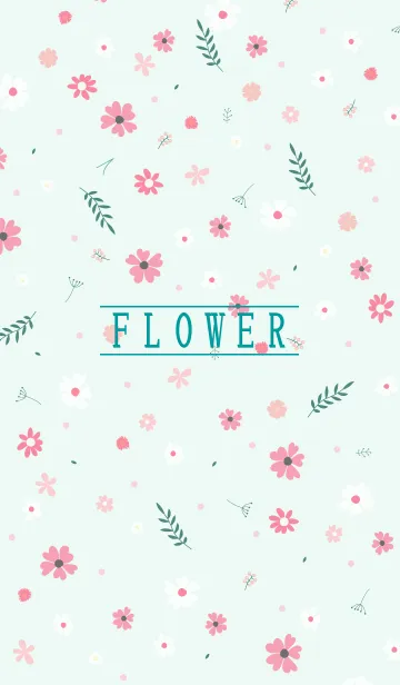 [LINE着せ替え] MANY FLOWERS GREEN 49の画像1