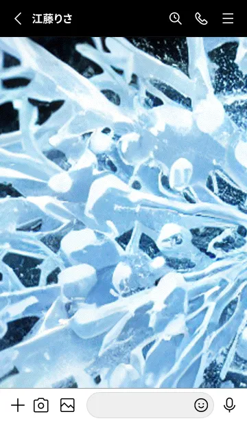 [LINE着せ替え] 雪の結晶#ab_10。の画像2