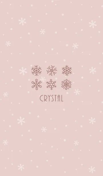 [LINE着せ替え] 結晶6<ピンクオレンジ>の画像1