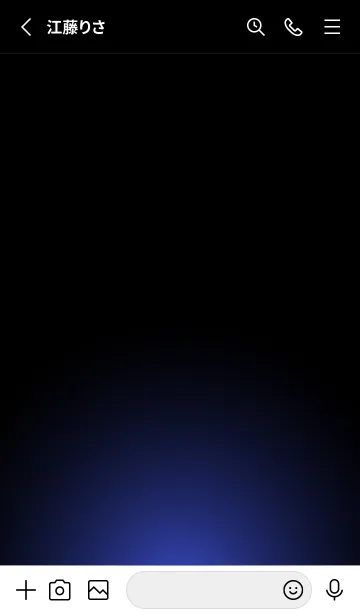 [LINE着せ替え] SILVER LIGHT ICON THEME -Iris Blue-の画像2