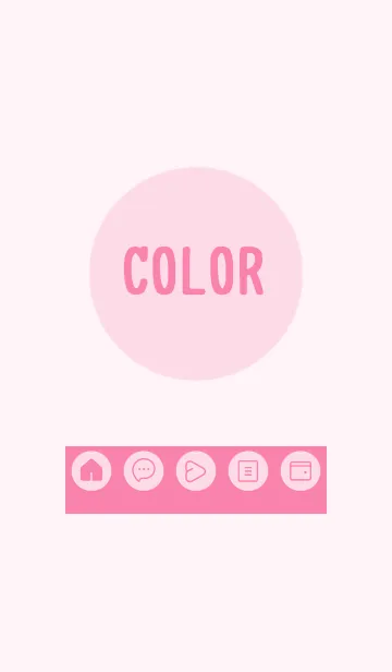 [LINE着せ替え] pink color A16の画像1