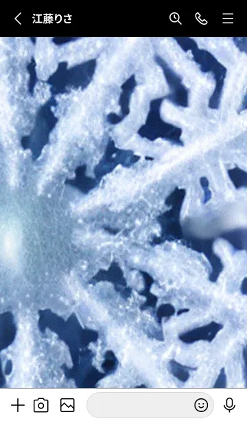 [LINE着せ替え] 雪の結晶#ab_3。の画像2