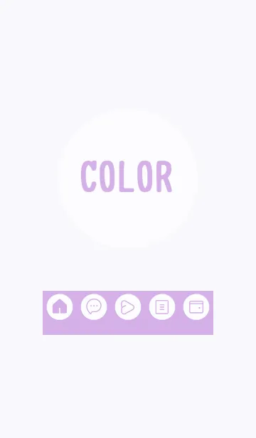 [LINE着せ替え] purple color A17の画像1