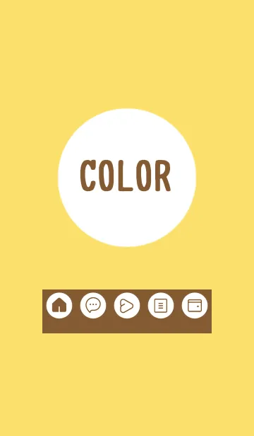 [LINE着せ替え] yellow color A16の画像1