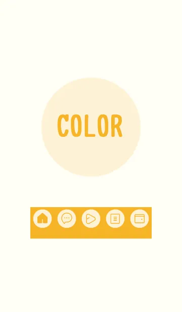 [LINE着せ替え] yellow color A18の画像1