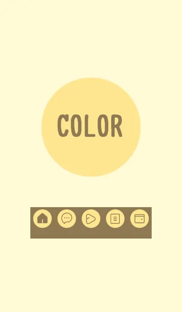[LINE着せ替え] yellow color A20の画像1