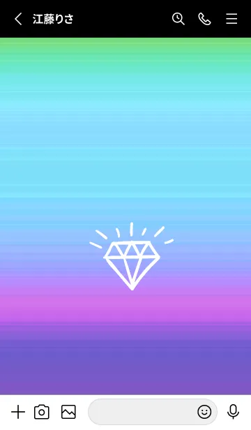 [LINE着せ替え] グラデーション ダイアモンド  193の画像2