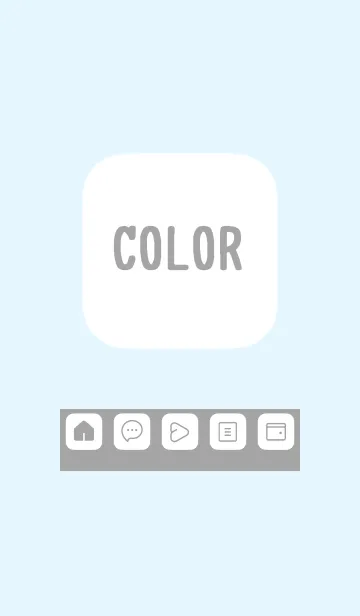 [LINE着せ替え] blue color B19の画像1