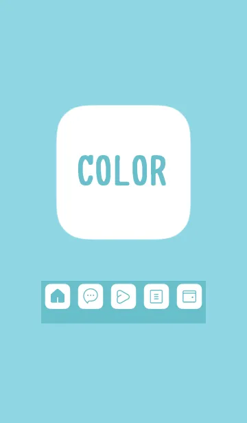 [LINE着せ替え] green color B36の画像1