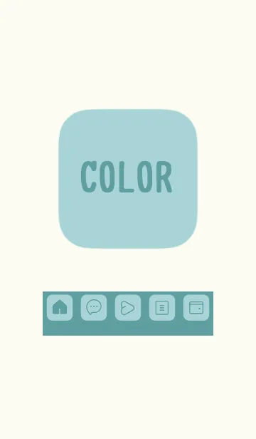 [LINE着せ替え] green color B37の画像1