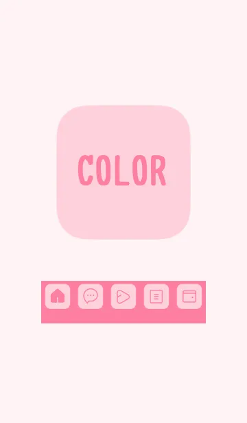 [LINE着せ替え] pink color B18の画像1