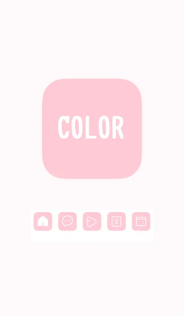 [LINE着せ替え] pink color B19の画像1