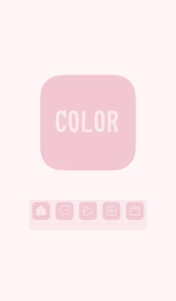 [LINE着せ替え] pink color B20の画像1
