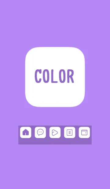 [LINE着せ替え] purple color B16の画像1