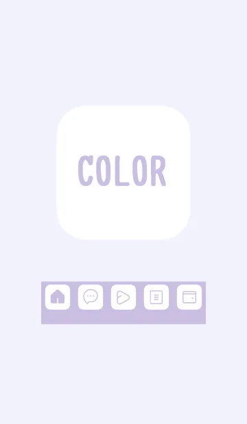 [LINE着せ替え] purple color B19の画像1