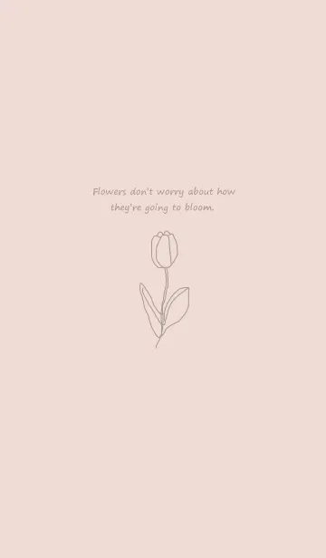 [LINE着せ替え] art_tulip (greige pink)の画像1