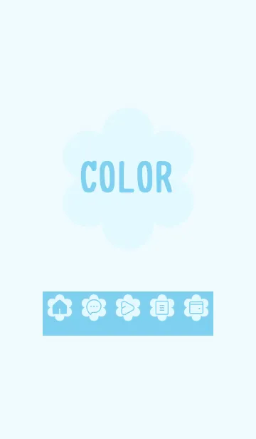 [LINE着せ替え] blue color C18の画像1