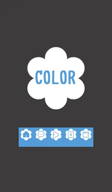 [LINE着せ替え] blue color C20の画像1