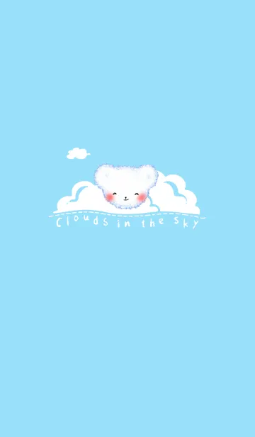 [LINE着せ替え] Cloud Bear J-Light Blue (Bl4)の画像1