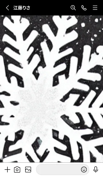 [LINE着せ替え] 雪の結晶#ab_29。の画像2