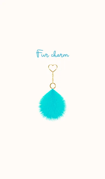 [LINE着せ替え] Fur charm blue 16の画像1