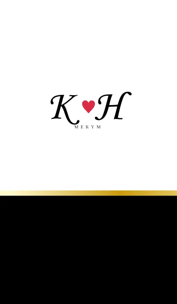 [LINE着せ替え] LOVE-INITIAL K&H イニシャル 8の画像1