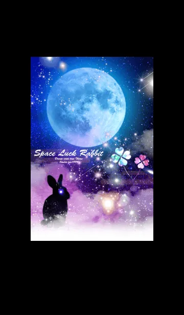 [LINE着せ替え] 月とうさぎ 運気上昇の画像1