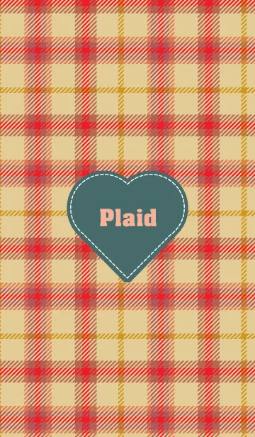 [LINE着せ替え] plaid & Heart 35の画像1