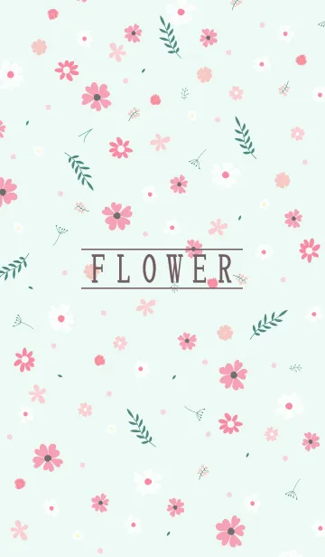 [LINE着せ替え] MANY FLOWERS GREEN 50の画像1