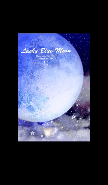 [LINE着せ替え] 運気上昇 Lucky Blue Moon11の画像1