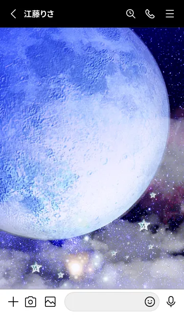 [LINE着せ替え] 運気上昇 Lucky Blue Moon11の画像2