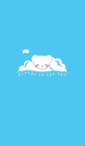 [LINE着せ替え] Cloud Bear J-Blue (Bl4)の画像1