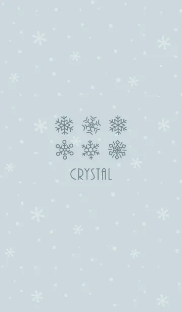 [LINE着せ替え] 結晶7<グリーンブルー>の画像1