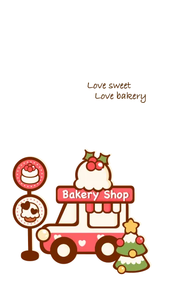 [LINE着せ替え] Lovely bakery shop 4の画像1