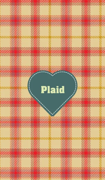 [LINE着せ替え] plaid & Heart 36の画像1