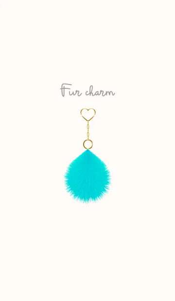 [LINE着せ替え] Fur charm blue 17の画像1