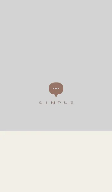 シンプル（beige gray)V.1380の着せ替えメイン画像
