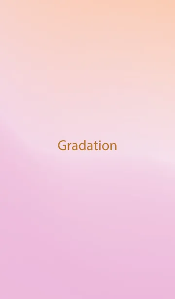 [LINE着せ替え] gradation ORANGE&PINK 45の画像1