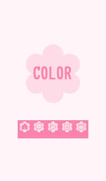 [LINE着せ替え] pink color C16の画像1