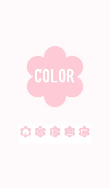 [LINE着せ替え] pink color C19の画像1