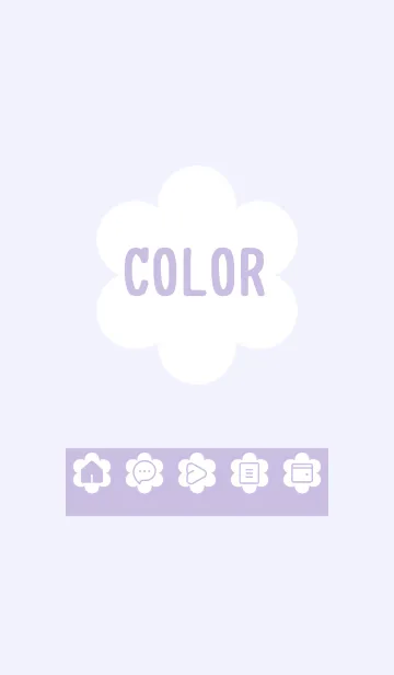 [LINE着せ替え] purple color C19の画像1