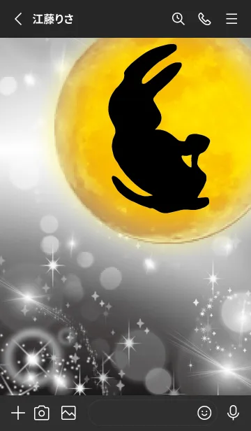 [LINE着せ替え] 黒と黄色 : 金運UP！ 卯年の着せ替えの画像2