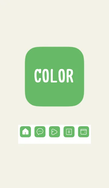 [LINE着せ替え] green color B31 modfiedの画像1