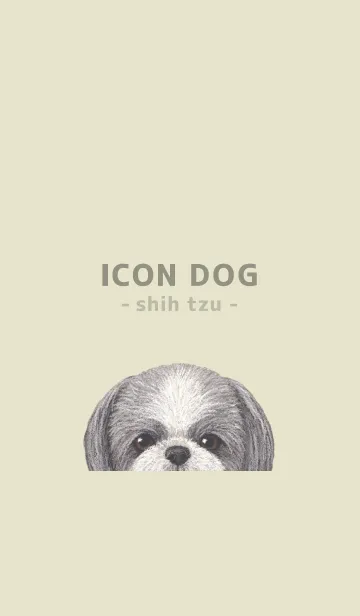 [LINE着せ替え] ICON DOG - シーズー - PASTEL YE/05の画像1