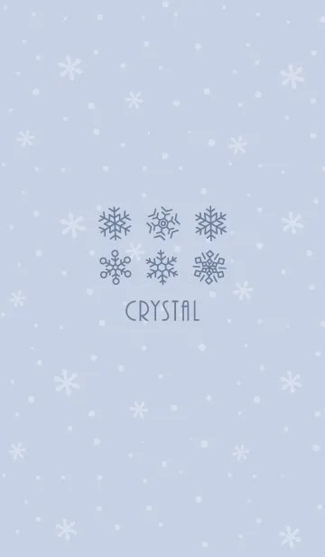 [LINE着せ替え] 結晶8<ブルー>の画像1